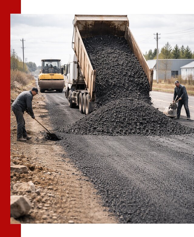 Асфальтовая крошка для дорог в Волхове — поставка и доставка