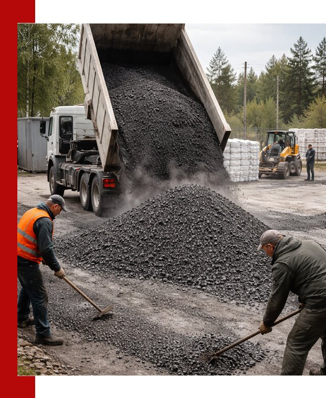 Доставка и продажа асфальтного гранулята в Волхове