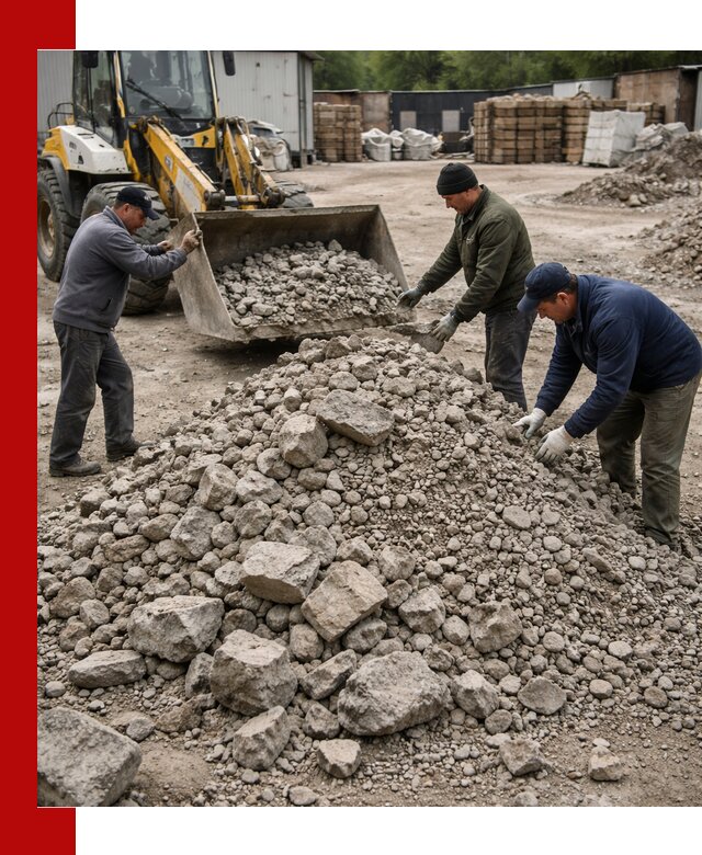 Демонтаж и вывоз бой бетона в Волхове