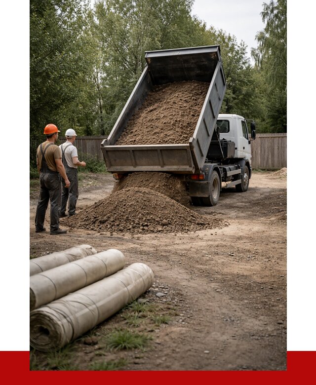 Доставка сыпучих материалов самосвалом в Волхов от 4397 р. | ПРОНЕРУДВлх