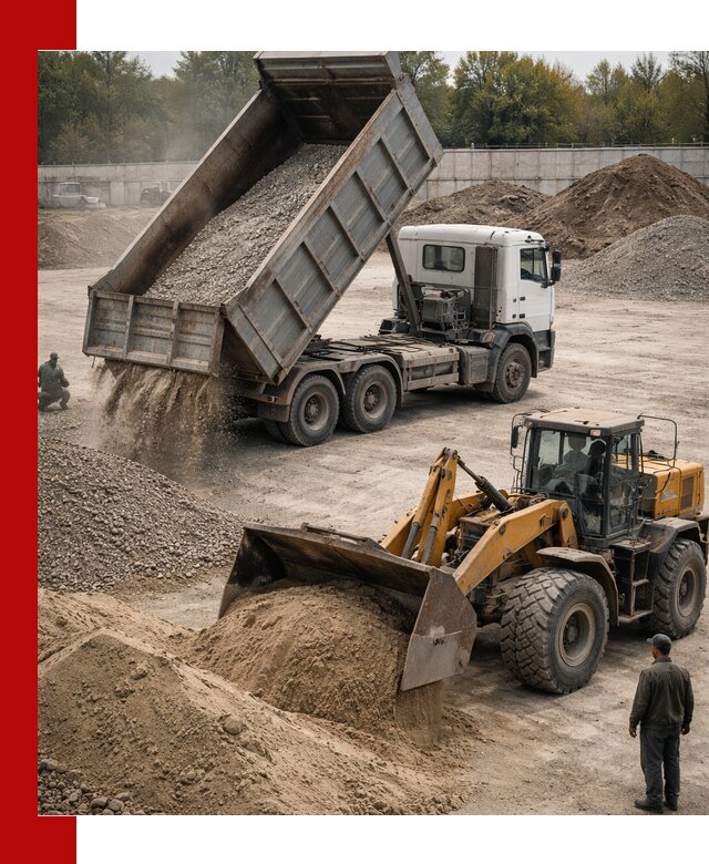 Перевозка сыпучих грузов самосвалами и бортовыми в Волхове