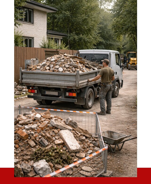 Вывоз строительного мусора с погрузкой в Волхове от 7851 р | ПРОНЕРУДВлх