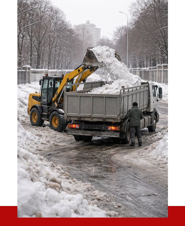 Вывоз снега с погрузкой в Волхове от 3664 р. ПРОНЕРУДВлх