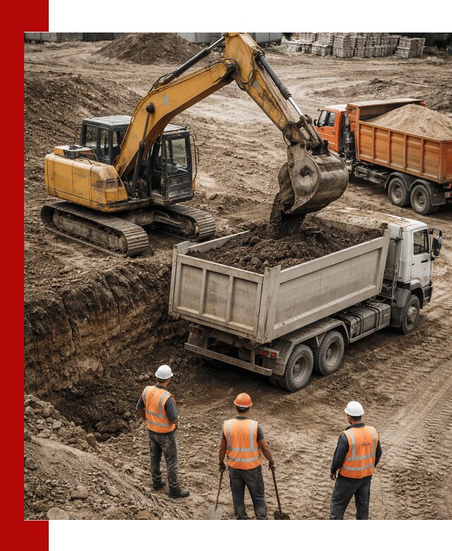 Разработка грунта для строительства и благоустройства в Волхове