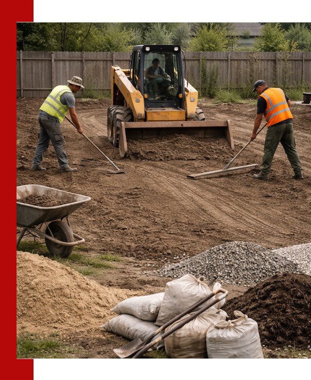 Выравнивание участка под строительство и благоустройство в Волхове